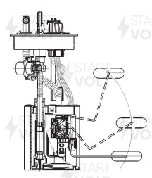 Модуль топливного насоса для автомобилей Daewoo Matiz (98-) 0.8i/1.0i (пластиковый бак) (SFM 0506)