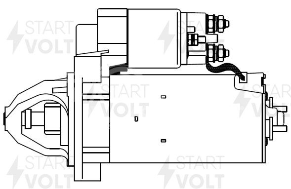 Стартер для автомобилей SsangYong Rexton (02-)/Mercedes-Benz S W140 (91-) 3.2i 1,7кВт