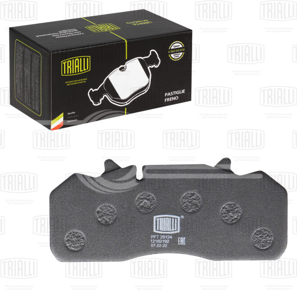 Колодки тормозные дисковые для автомобилей МАЗ, DAF, Renault (WVA № 29126) с монтажным комплектом