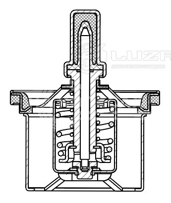 Термостат для автомобилей Volvo FH12 (93-)/DAF XF 95 (02-)/XF 105 (05-)/Renault Trucks Premium (00-) (82°С) (термоэлемент)