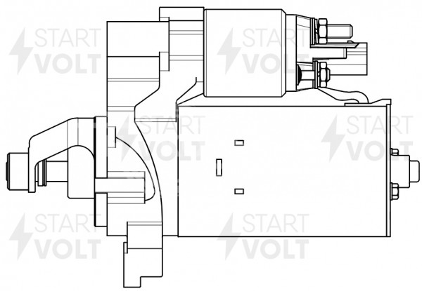 Стартер для автомобилей VAG A4 (07-)/Q5 (08-) 2.0TDI (Start-Stop) 2,2кВт