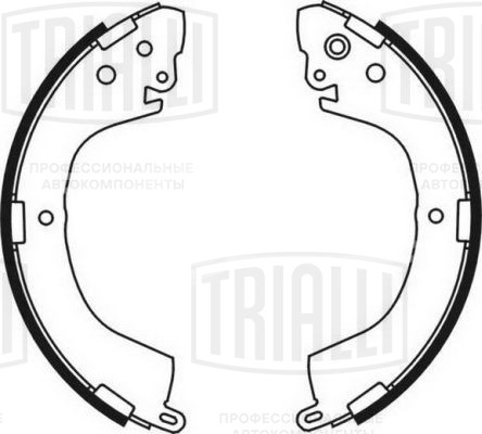 Колодки тормозные барабанные для автомобилей Mitsubishi L200 (96-) 270x53