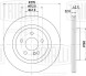 Диск тормозной задний для автомобилей Mercedes A (W176) (12-) / CLA (C117) (13-) d=295, thk=22