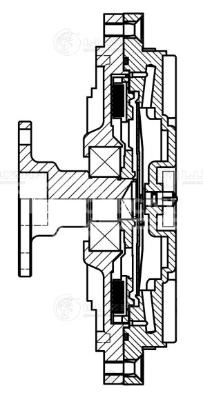 Муфта вязкостная для автомобилей Hyundai Grand Starex (H-1) (07-)/KIA Sorento (02-) 2.5D (без крыльчатки)