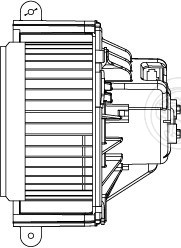 Электровентилятор отопителя для автомобилей Renault Kangoo II (07-)/Master III (10-)