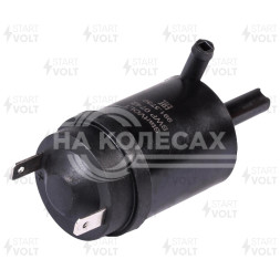 Насос омывателя для автомобилей КАМАЗ/МАЗ (2.5 ATM, 24В) (контакты по краям) нового образца