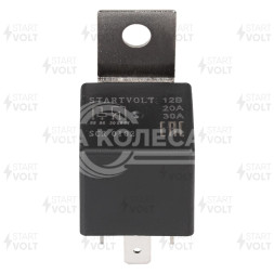 Реле автомобильное 5 контактов 12V 20/30A (с кронштейном) универсальное