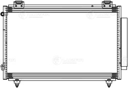 Радиатор кондиционера для автомобилей Emgrand EC7 (09-)/Lifan X60 (11-)