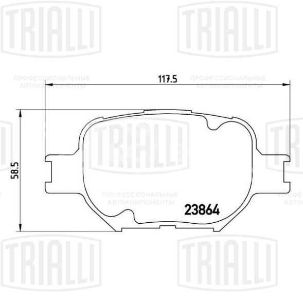 Колодки тормозные для автомобилей Toyota Corolla Verso (01-) дисковые передние