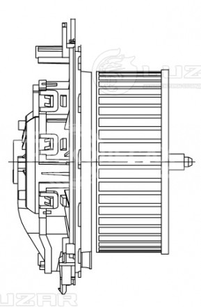 Электровентилятор отопителя для автомобилей Skoda Octavia A7 (13-)/VW Golf VII (12-)