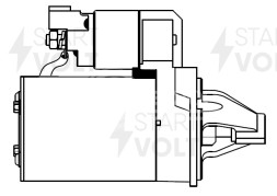 Стартер для автомобилей Kia Picanto (11-) 1.2i/Hyundai i20 (08-) 1.2i/1.4i 0,9кВт