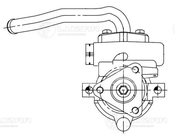 Насос ГУР для автомобилей Chevrolet Lanos (97-)/Daewoo Nexia (94-)