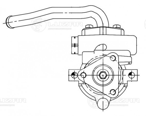 Насос ГУР для автомобилей Chevrolet Lanos (97-)/Daewoo Nexia (94-)
