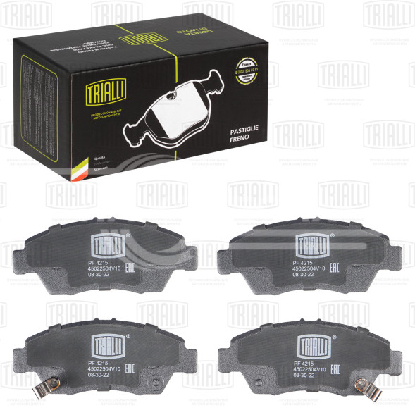 Колодки тормозные дисковые передние для автомобилей Honda Civic VII (00-) с тормозной системой Akebono (PF 4215)