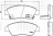Колодки тормозные дисковые передние для автомобилей Honda Civic VII (00-) с тормозной системой Akebono (PF 4215)