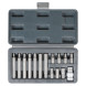 Набор бит вставок шестигранных 3/8&quot; 30мм и 75мм с держателем бит 1/2&quot; DR 15 предметов в кейсе