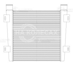 ОНВ (радиатор интеркулера) для автобуса ПАЗ 4230 4BT/6BT