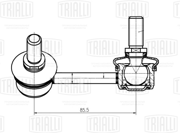 Стойка стабилизатора переднего левая для автомобиля Kia Sorento (02-)