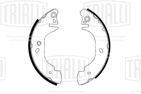 Колодки тормозные барабанные для автомобилей Ford Transit (94-) 254х52 (для одинарных шин)