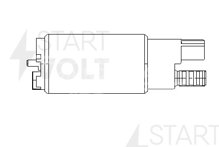 Мотор бензонасоса для автомобилей ГАЗель Next (13-) с двигателем A274 EvoTech 2.7i доп провод массы