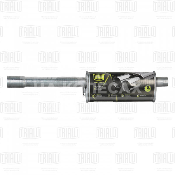 Глушитель для автомобилей ГАЗ 3302 (дв. 402) дополнительный (резонатор) длинный (алюминизированная сталь)