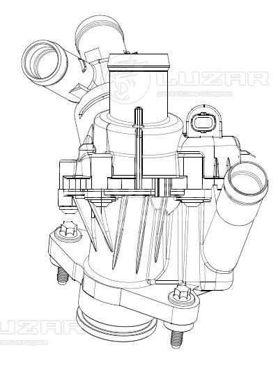 Термостат для автомобилей СLA (C117) (13-)/GLA (X156) (13-)/A (W176) (12-) [M270] (97°C) (с корпусом)