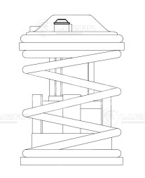 Термостат для автомобилей VW Touareg II (10-) 3.6i (89°С) (термоэлемент)