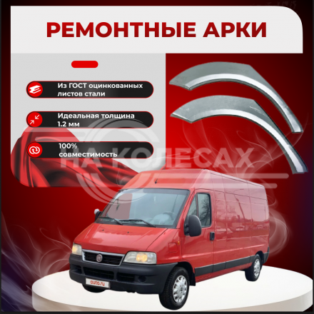 Ремонтные задние арки Fiat Ducato II (244)