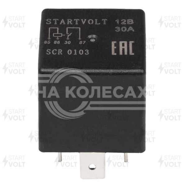 Реле автомобильное 4 контакта 12V 30A (без кронштейна) универсальное