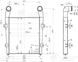 ОНВ (радиатор интеркулера) для автомобилей МАЗ Е-3