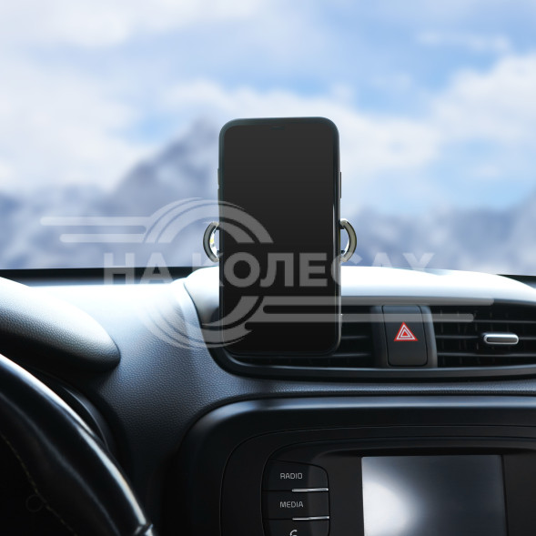 Держатель для телефона автомобильный в дефлектор раздвижной на штанге