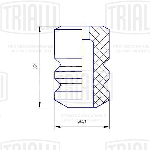 Буфер (отбойник) хода сжатия заднего амортизатора для автомобиля Лада 2110-2112