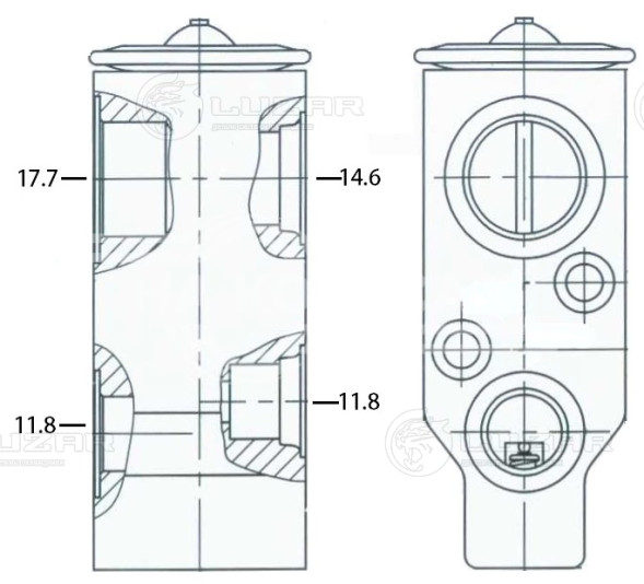 Клапан расширительный кондиционера (ТРВ) Captiva (06-)/Antara (06-)