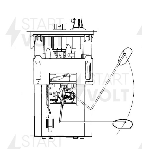 Модуль топливного насоса для автомобилей Nissan Almera Classic B10 (06-) 1.6i (с термистором)