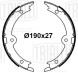 Колодки тормозные для автомобилей Lexus IS (05-)/(13-) / GS (05-) барабанные стояночного тормоза 190x27