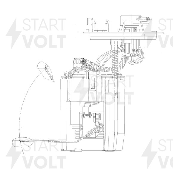 Модуль топливного насоса для автомобилей Hyundai Solaris (17-)/KIA Rio (17-) 1.4i/1.6i