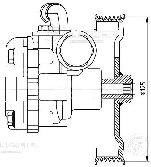 Насос ГУР для автомобилей Mazda 3 (BK) (03-) 1.6i