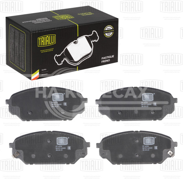 Колодки тормозные дисковые передние для автомобилей Hyundai ix55 (08-) (PF 4234)