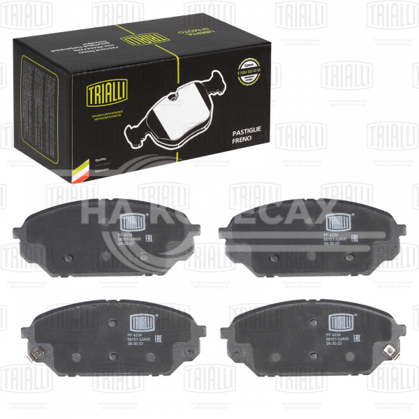 Колодки тормозные дисковые передние для автомобилей Hyundai ix55 (08-) (PF 4234)