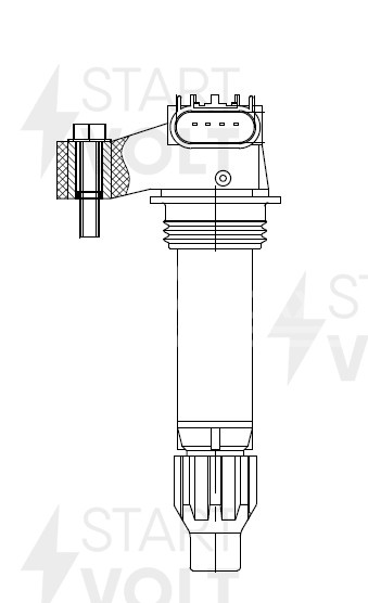 Катушка зажигания для автомобилей Chevrolet Captiva (06-)/Opel Antara (06-) 3.0i/3.2i