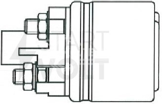 Реле втягивающее стартера для автомобилей Лада Vesta (15-)/Xray (15-) 1.6i (без сердечника) (тип Valeo)