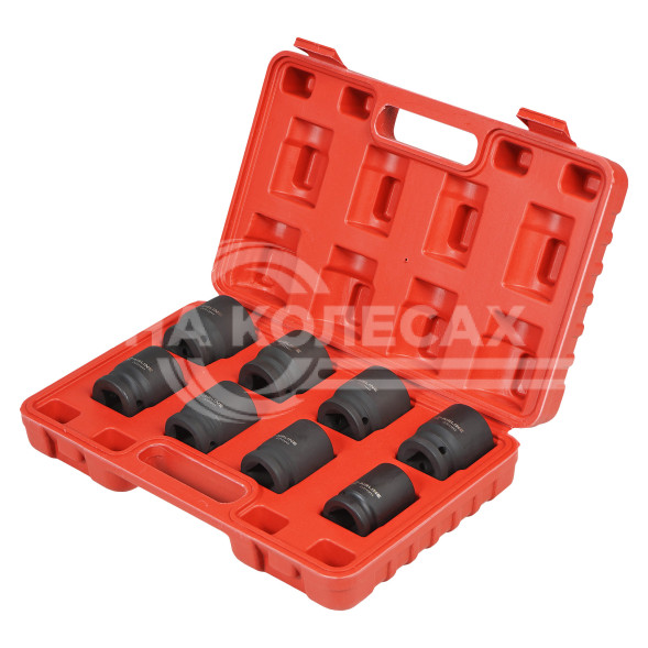 Набор головок ударных 3/4&quot; 56мм 8 пр. (24-38мм) пласт. кейс.