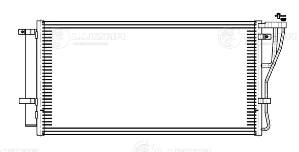 Радиатор кондиционера для автомобилей Carens (06-) 1.6i/2.0i M/A