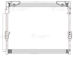 Радиатор кондиционера для автомобилей Toyota Land Cruiser 200 (07-)/Lexus LX 570 (07-)