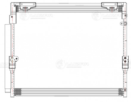 Радиатор кондиционера для автомобилей Toyota Land Cruiser 200 (07-)/Lexus LX 570 (07-)