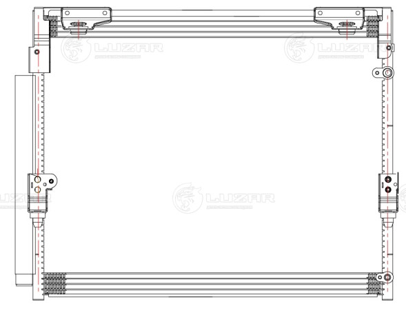 Радиатор кондиционера для автомобилей Toyota Land Cruiser 200 (07-)/Lexus LX 570 (07-)