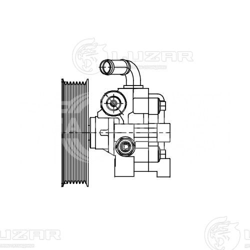 Насос ГУР для автомобилей Toyota Land Cruiser Prado (02-) 4.0i