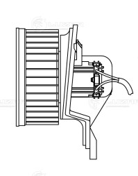 Электровентилятор отопителя для автомобилей Citroen Berlingo I (96-)/Peugeot Partner I (96-) A/C- (с 2002 г.)