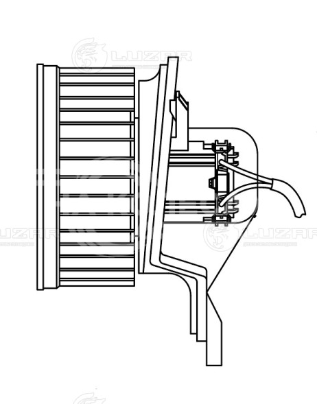 Электровентилятор отопителя для автомобилей Citroen Berlingo I (96-)/Peugeot Partner I (96-) A/C- (с 2002 г.)