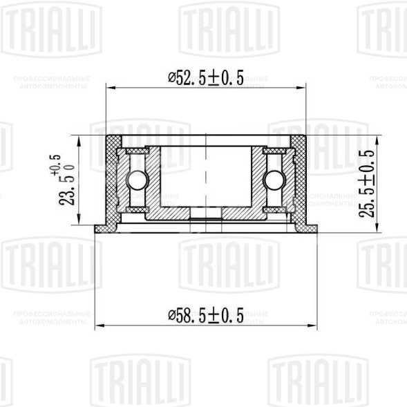 Ролик ГРМ для автомобилей Opel Astra G (98-) 1.4i/1.6i/1.8i (опорный)